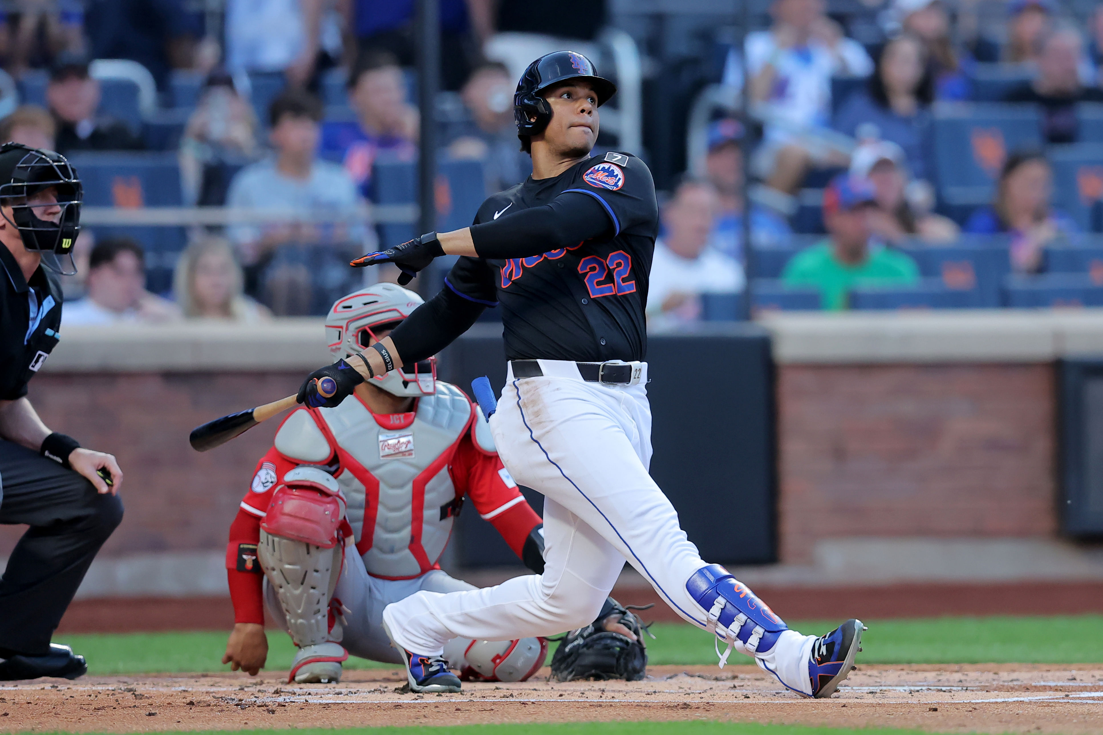 Juan Soto stays dangerous at the plate (Credits: IMAGN)